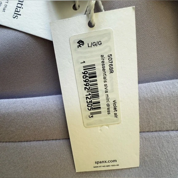 SPANX Air Essentials Sleeveless Mini Dress Violet Air - Picture 8 of 8